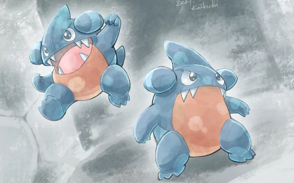 Gible (Pokémon) video game Pokemon HD Desktop Wallpaper | Background Image