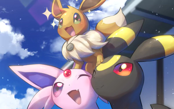 Umbreon (Pokémon) Espeon (Pokémon) Eevee (Pokémon) video game Pokemon HD Desktop Wallpaper | Background Image