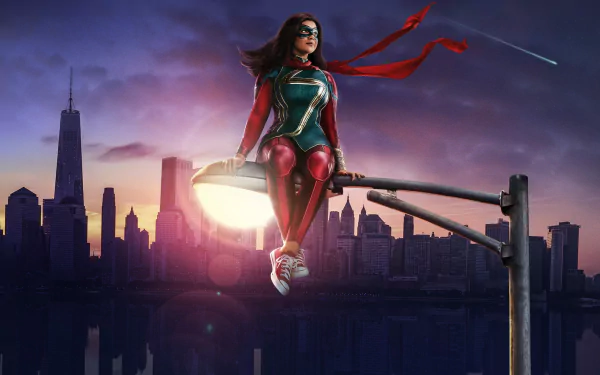 Iman Vellani TV Show Ms. Marvel HD Desktop Wallpaper | Background Image