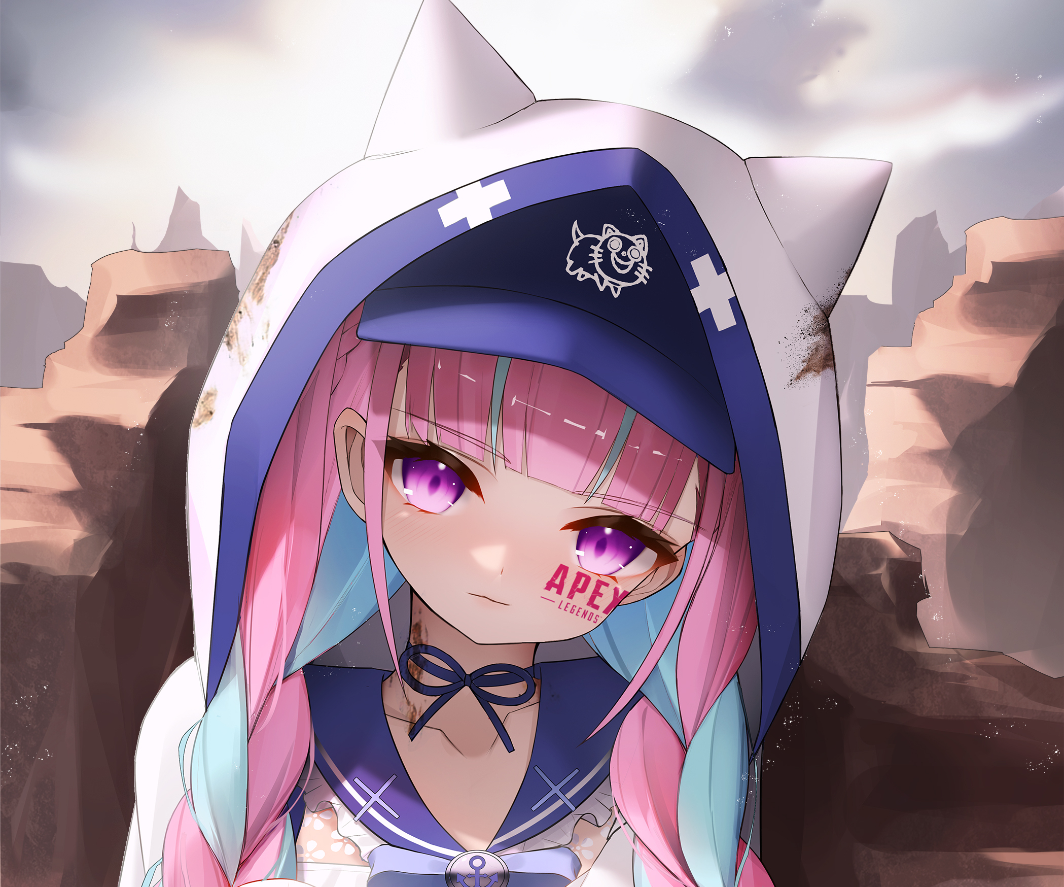 Download Hololive Minato Aqua Anime Virtual Youtuber HD Wallpaper 