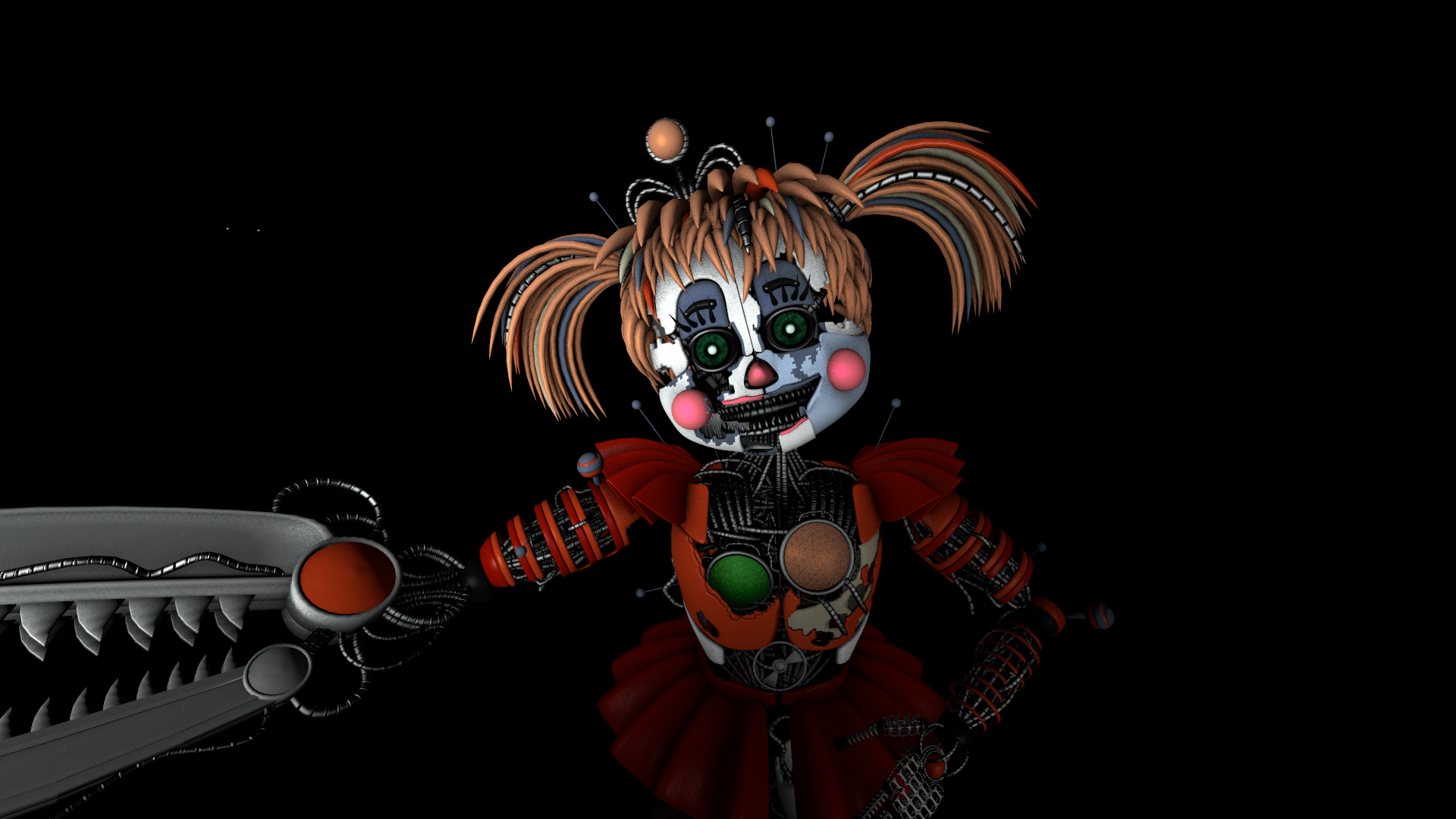 Fnaf 6 scrap baby, fnaf 6, scrap baby, HD phone wallpaper