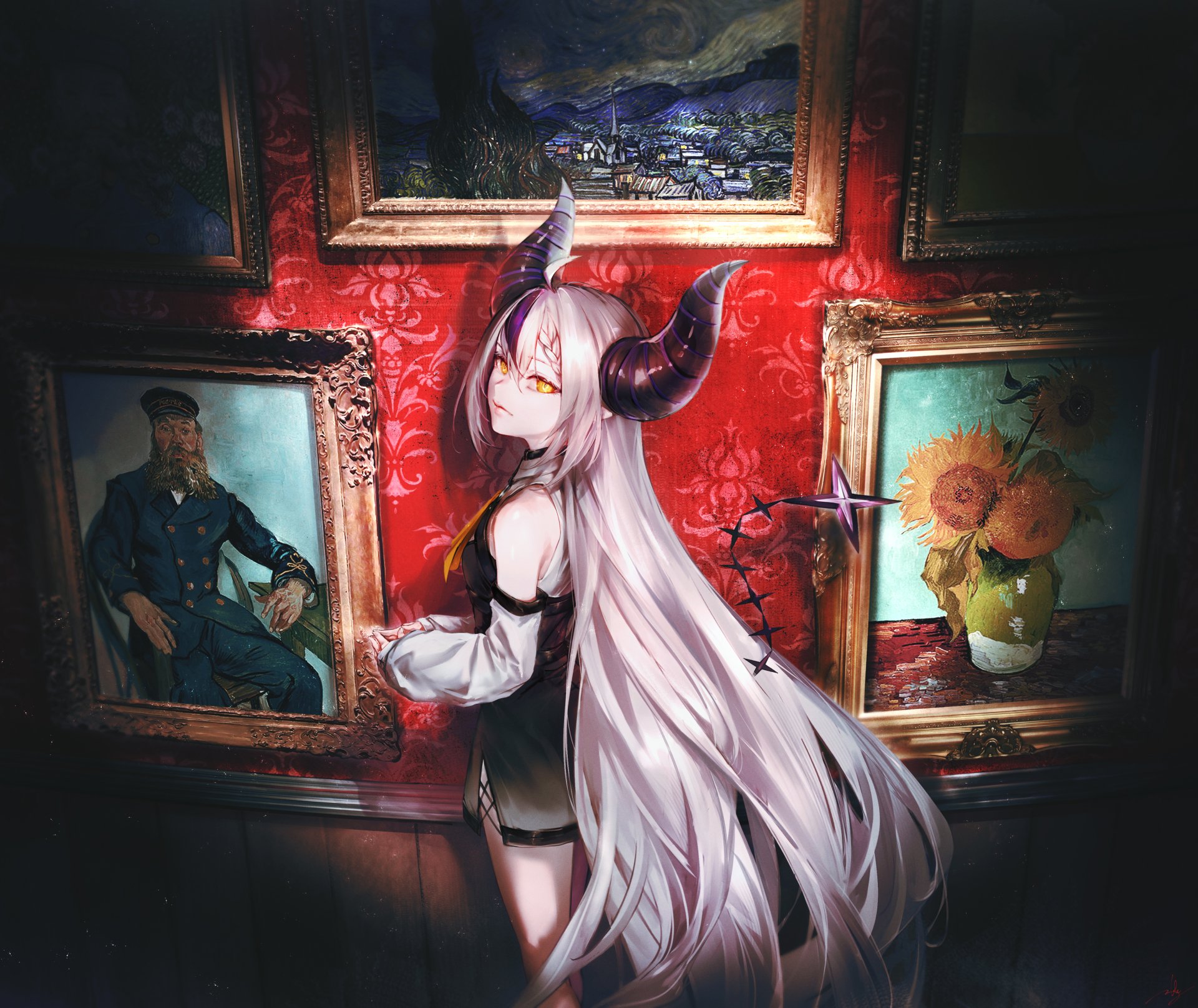 Download Hololive La+ Darknesss (Virtual Youtuber) Anime Virtual Youtuber 4k Ultra HD Wallpaper