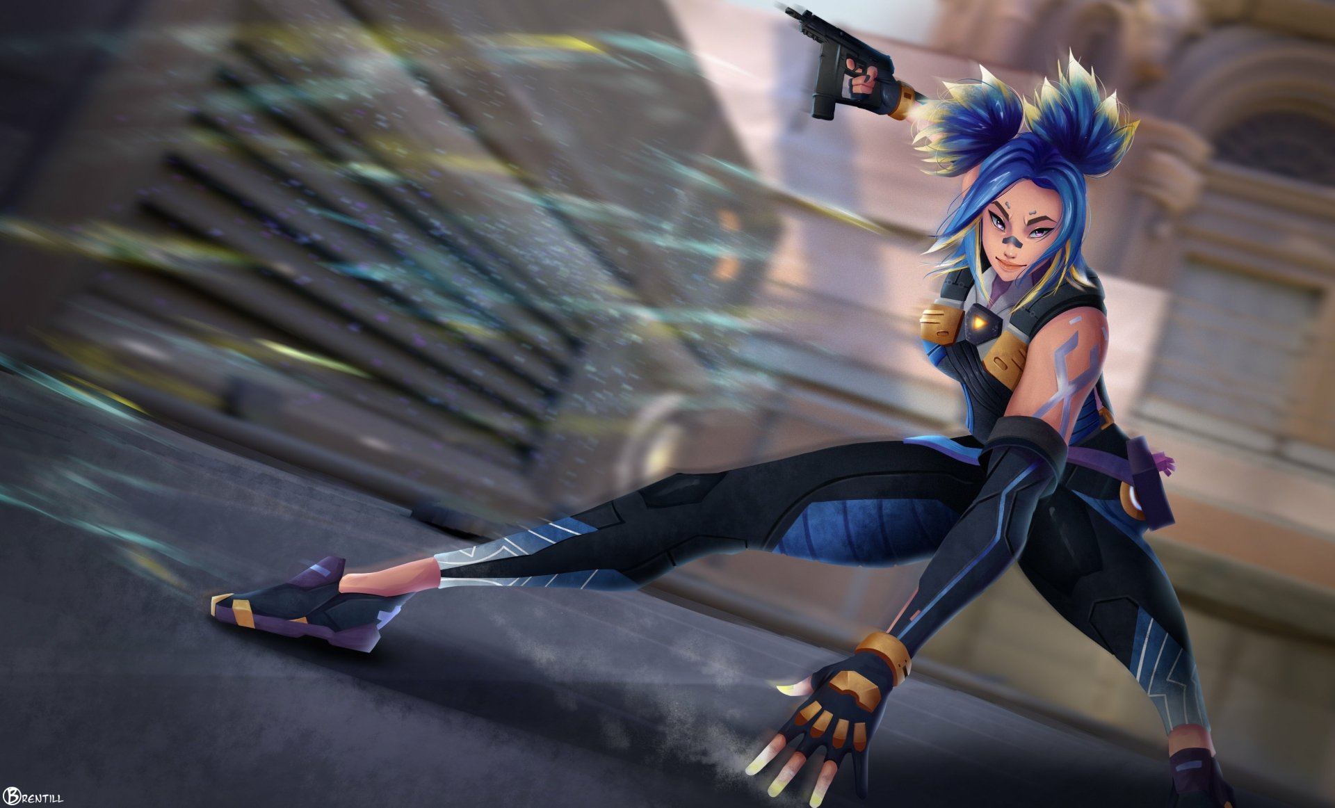 Download Neon (Valorant) Video Game Valorant HD Wallpaper by Brentill