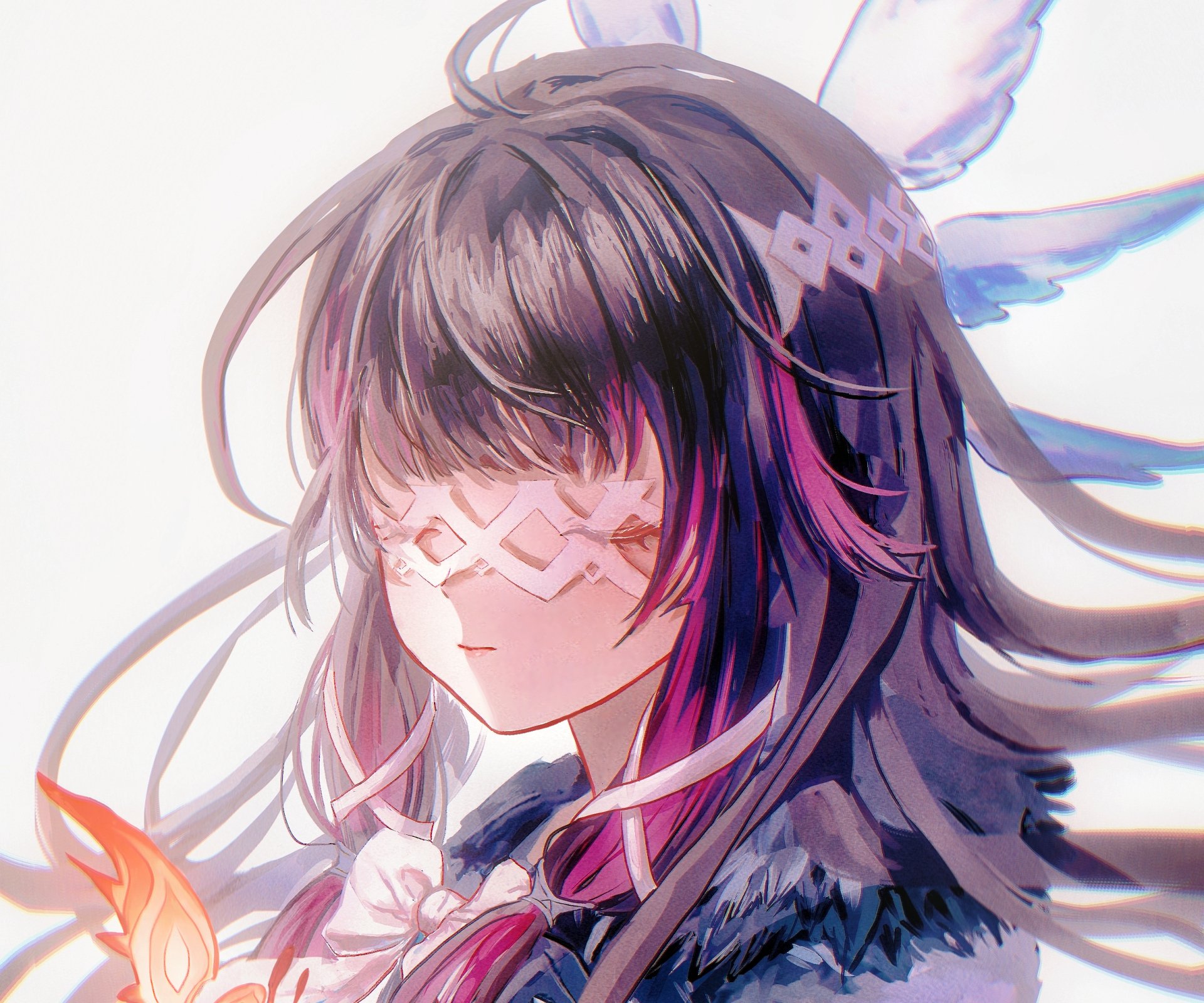 HD PC desktop wallpaper featuring Columbina from the video game Genshin Impact, showcasing her detailed design and vibrant colors.