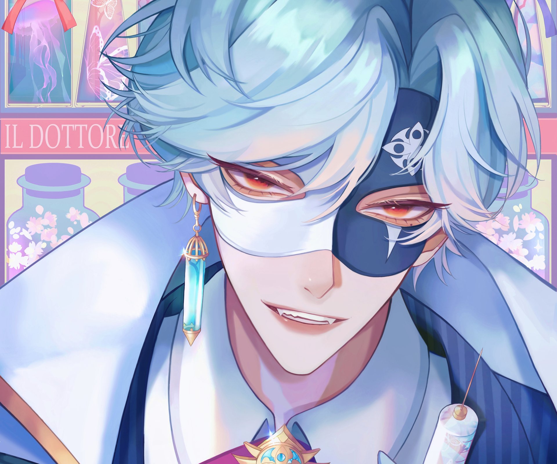 Download Il Dottore (Genshin Impact) Video Game Genshin Impact 4k Ultra HD Wallpaper by Yomogiyu