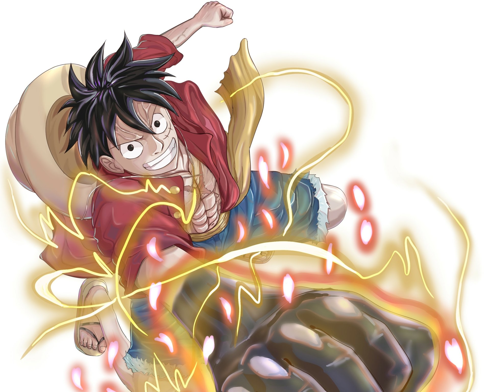 Download Monkey D. Luffy Anime One Piece HD Wallpaper by 仲邑ナオト
