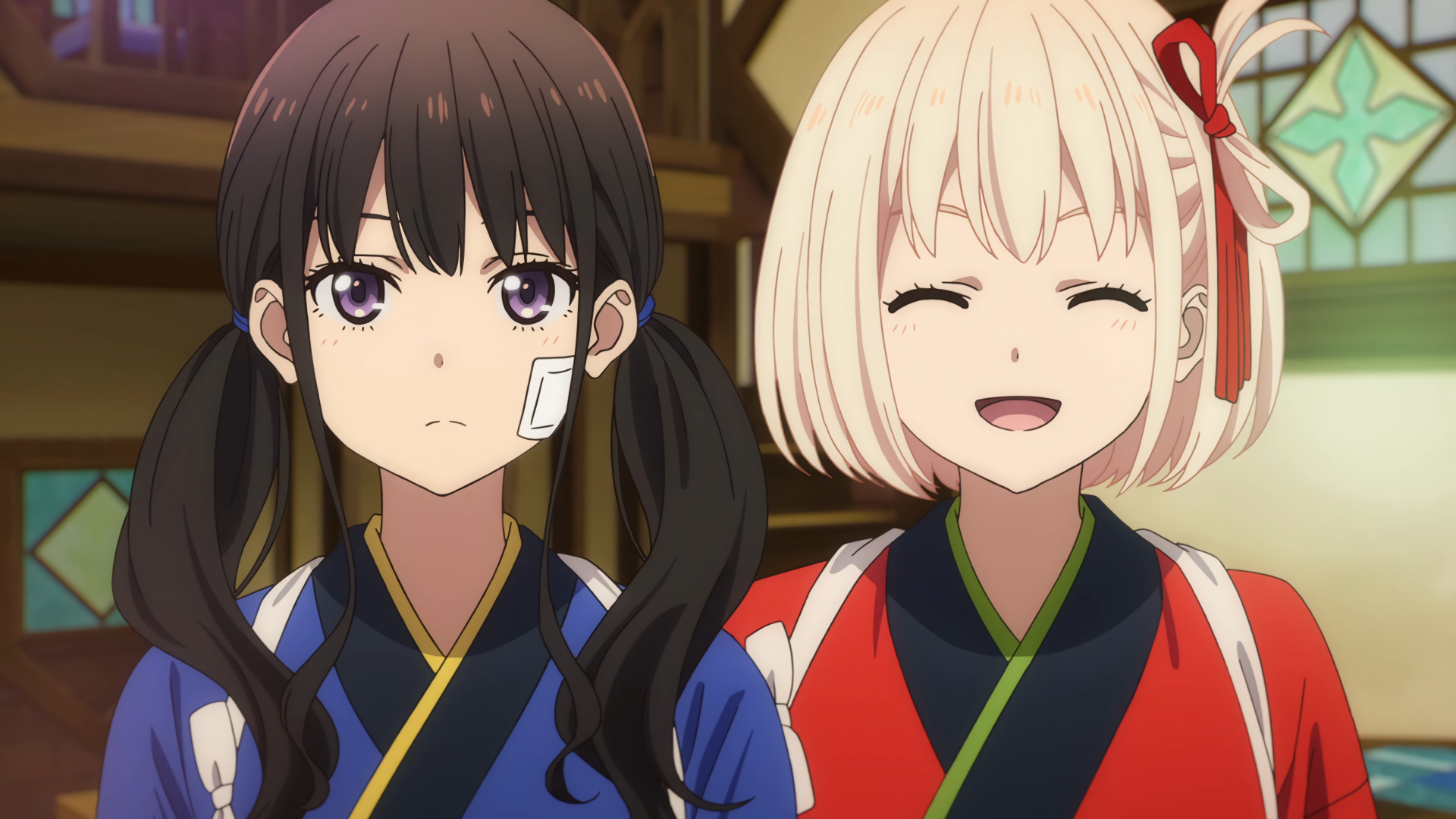 Download Chisato Nishikigi Takina Inoue Anime Lycoris Recoil 4k Ultra HD Wallpaper