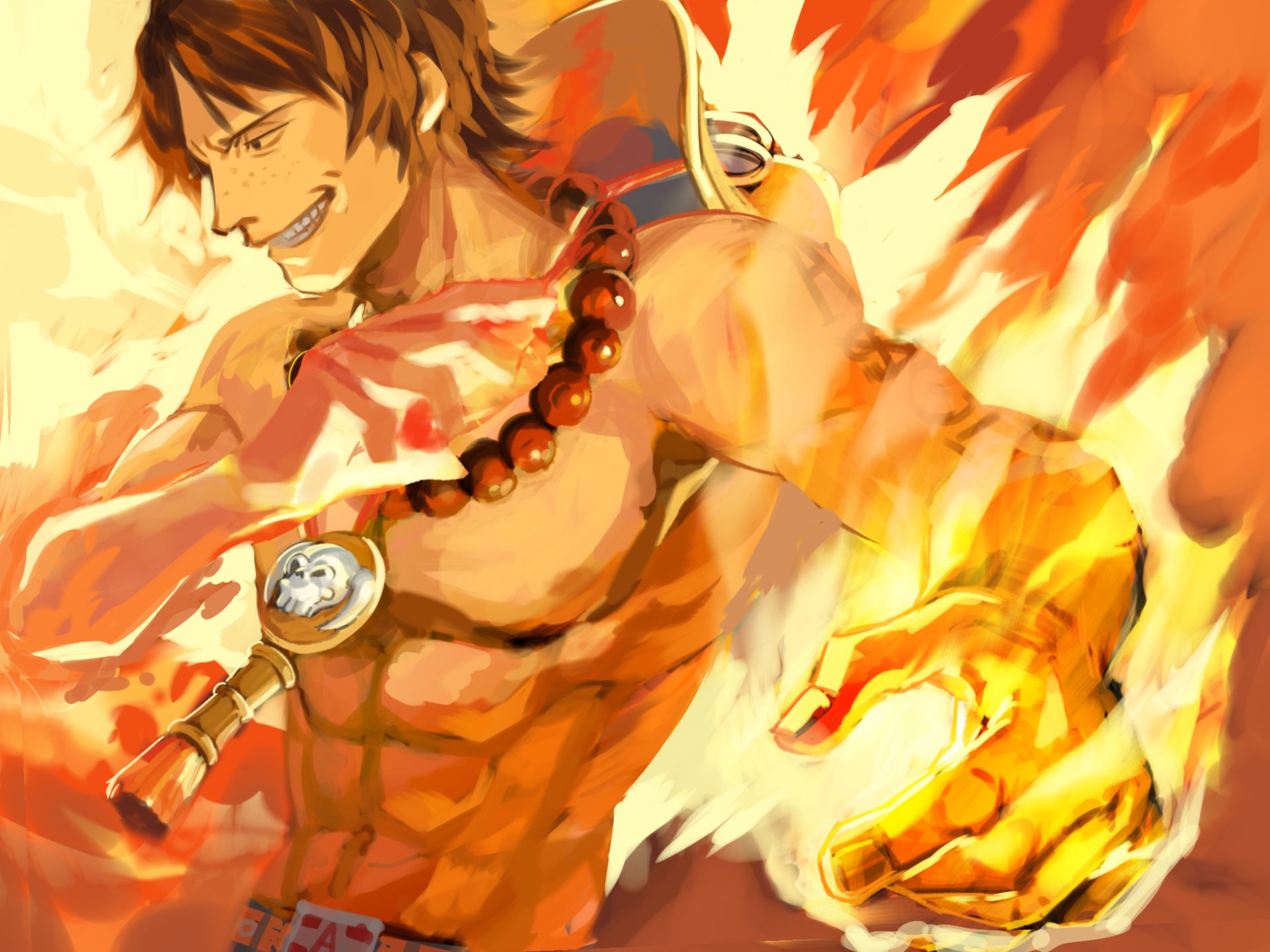 Download Portgas D. Ace Anime One Piece HD Wallpaper by santa
