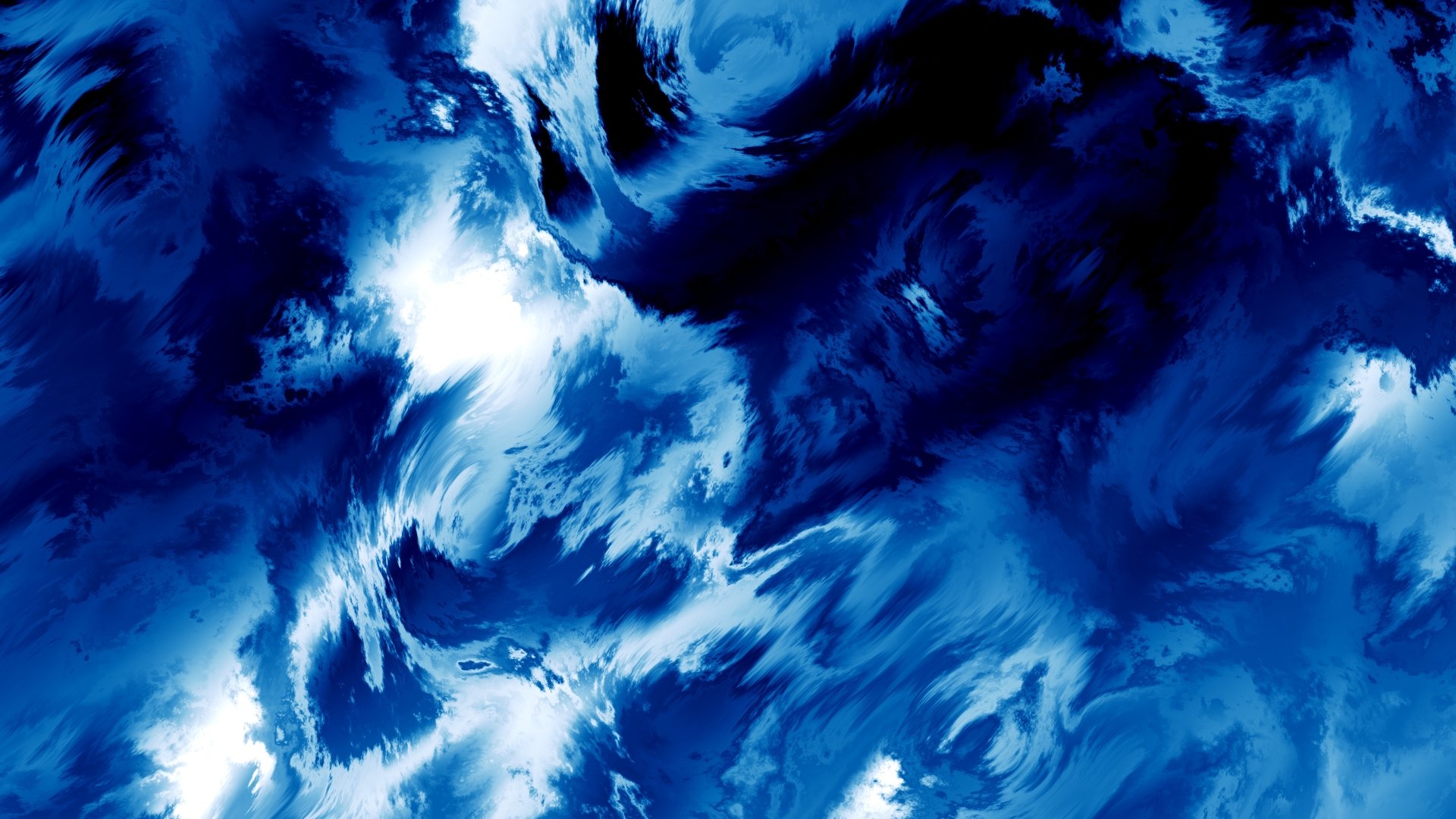 Abstract blue swirls create a dynamic, high-resolution 8K Ultra HD desktop wallpaper with deep and vivid shades of blue blending seamlessly.