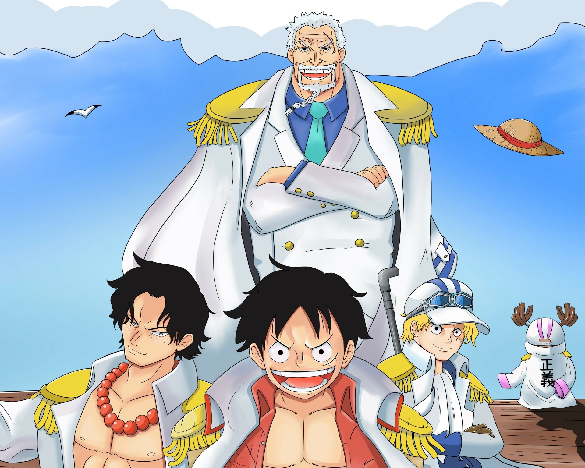 Download Sabo (One Piece) Monkey D. Garp Monkey D. Luffy Portgas D. Ace Anime One Piece 4k Ultra HD Wallpaper by haku