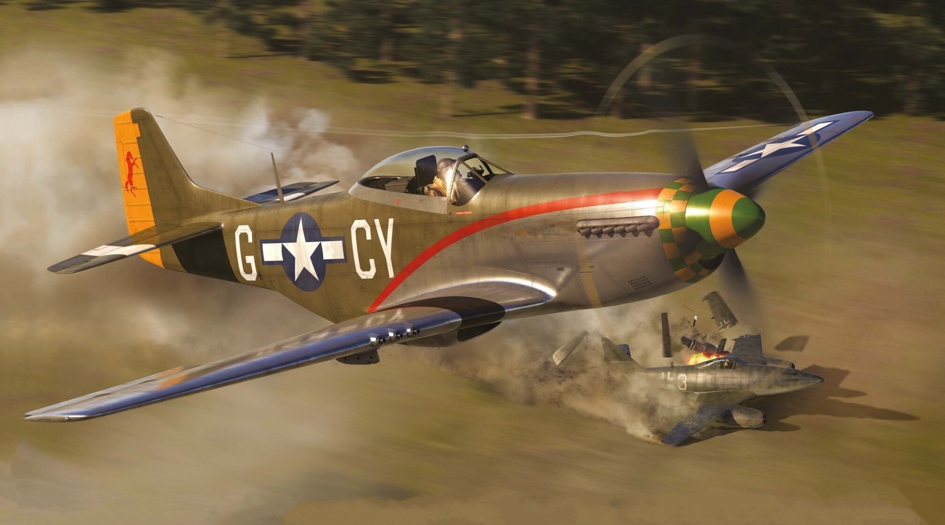 Download Military North American P-51 Mustang HD Wallpaper