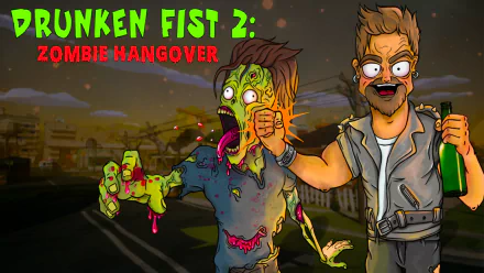 video game Drunken Fist 2: Zombie Hangover HD Desktop Wallpaper | Background Image