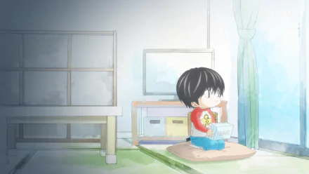 Anime Kotaro Lives Alone HD Desktop Wallpaper | Background Image