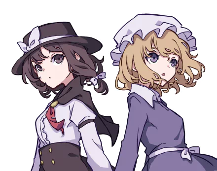 Maribel Hearn Renko Usami Anime Touhou HD Desktop Wallpaper | Background Image