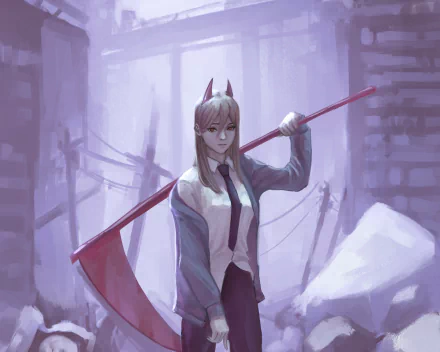 Power (Chainsaw Man) Anime Chainsaw Man HD Desktop Wallpaper | Background Image