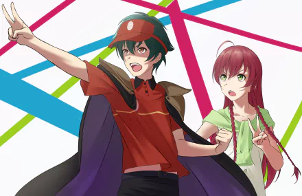 Emi Yusa Sadao Maou Anime The Devil Is a Part-Timer! HD Desktop Wallpaper | Background Image