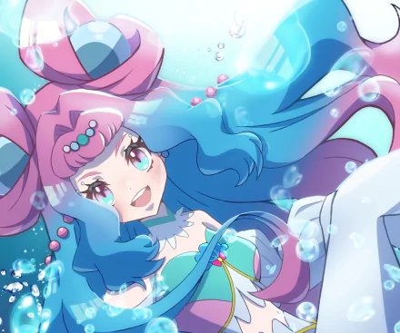 Laura (Pretty Cure) Cure La Mer Anime Tropical-Rouge! Pretty Cure HD Desktop Wallpaper | Background Image