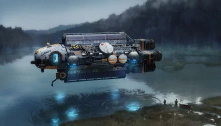  Over The Lake by Edouard Groult