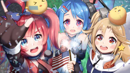 Helena (Azur Lane) Cleveland (Azur Lane) Anime Azur Lane HD Desktop Wallpaper | Background Image