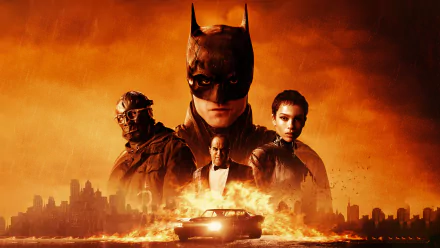 Robert Pattinson Zoë Kravitz movie The Batman HD Desktop Wallpaper | Background Image