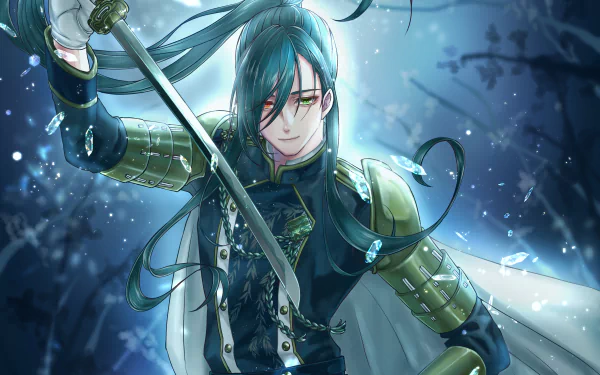 Nikkari Aoe Anime Touken Ranbu HD Desktop Wallpaper | Background Image