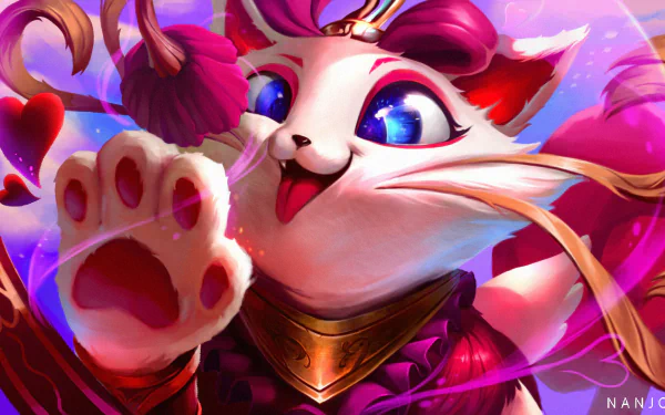 Yuumi (League of legends) video game League Of Legends HD Desktop Wallpaper | Background Image