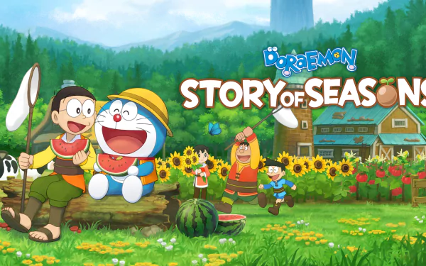 video game Doraemon Story of Seasons: Friends of the Great Kingdom HD Desktop Wallpaper | Background Image