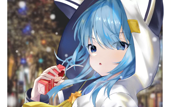 hololive Hoshimachi Suisei Anime Virtual Youtuber HD Desktop Wallpaper | Background Image