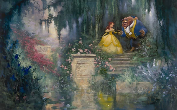  Beauty and the Beast by Thomas Kinkade