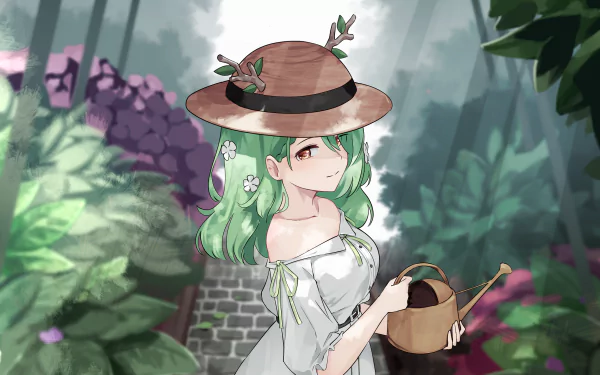 hololive Ceres Fauna Anime Virtual Youtuber HD Desktop Wallpaper | Background Image