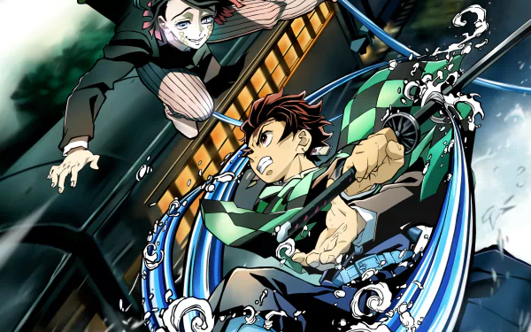 Enmu (Demon Slayer) Tanjiro Kamado Anime Demon Slayer: Kimetsu no Yaiba HD Desktop Wallpaper | Background Image