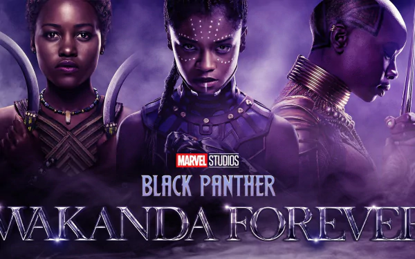 Dominique Thorne Danai Gurira Letitia Wright movie Black Panther: Wakanda Forever HD Desktop Wallpaper | Background Image
