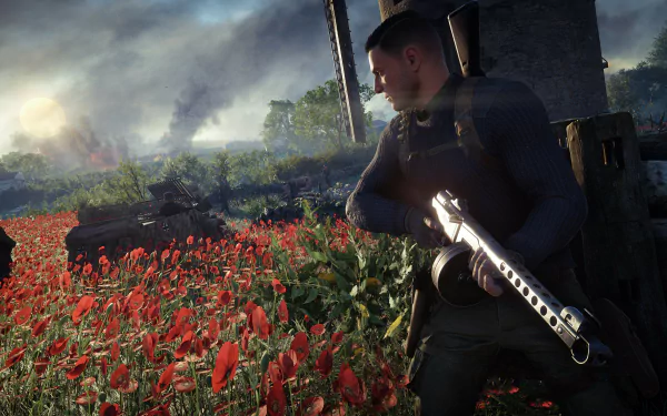 video game Sniper Elite 5 HD Desktop Wallpaper | Background Image