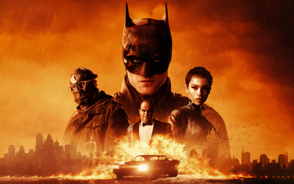 Robert Pattinson Zoë Kravitz movie The Batman HD Desktop Wallpaper | Background Image