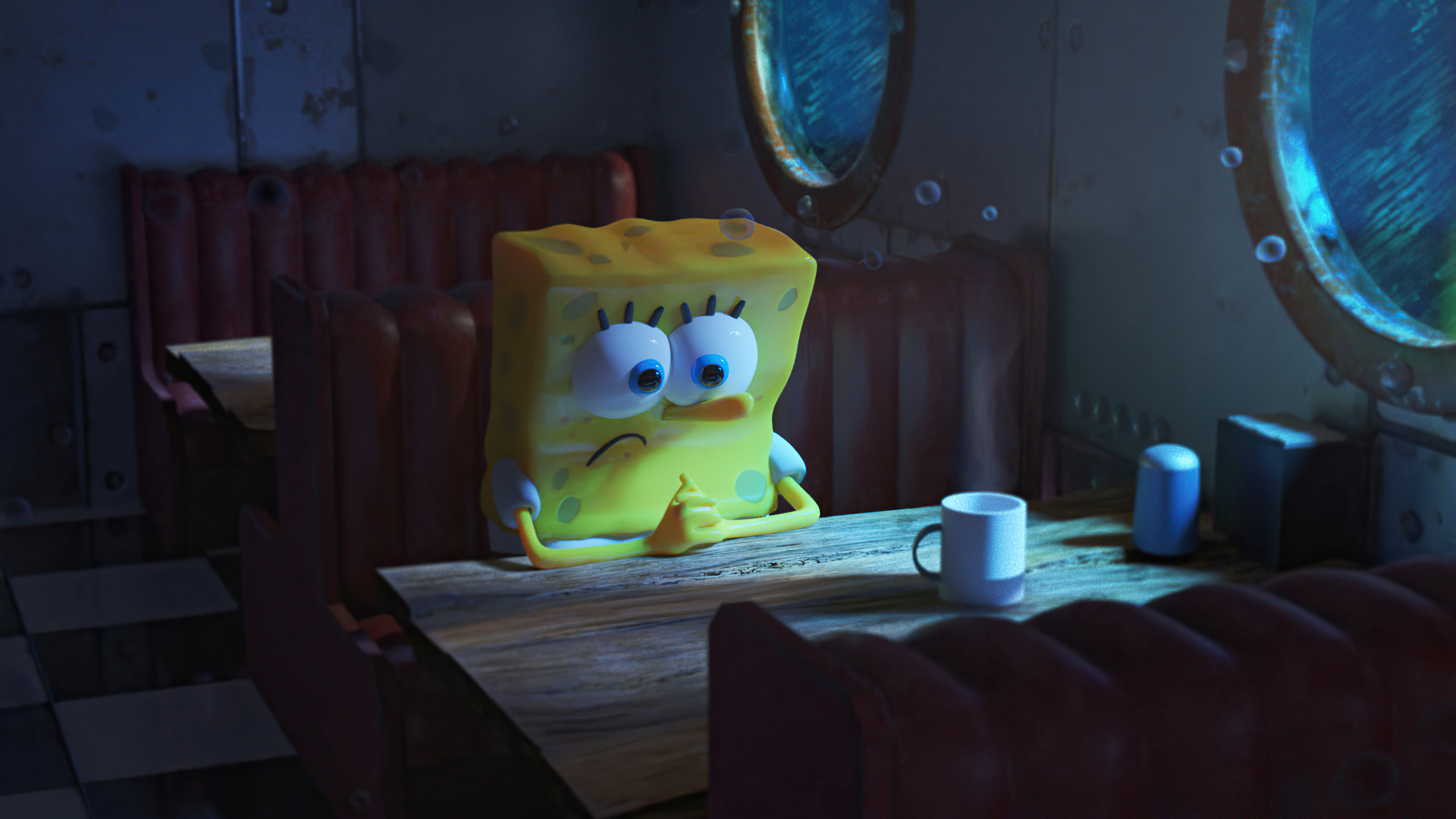 Hình nền  Spongebob Ultrawide 5440x1536  Poti7652  1551649  Hình nền  đẹp hd  WallHere