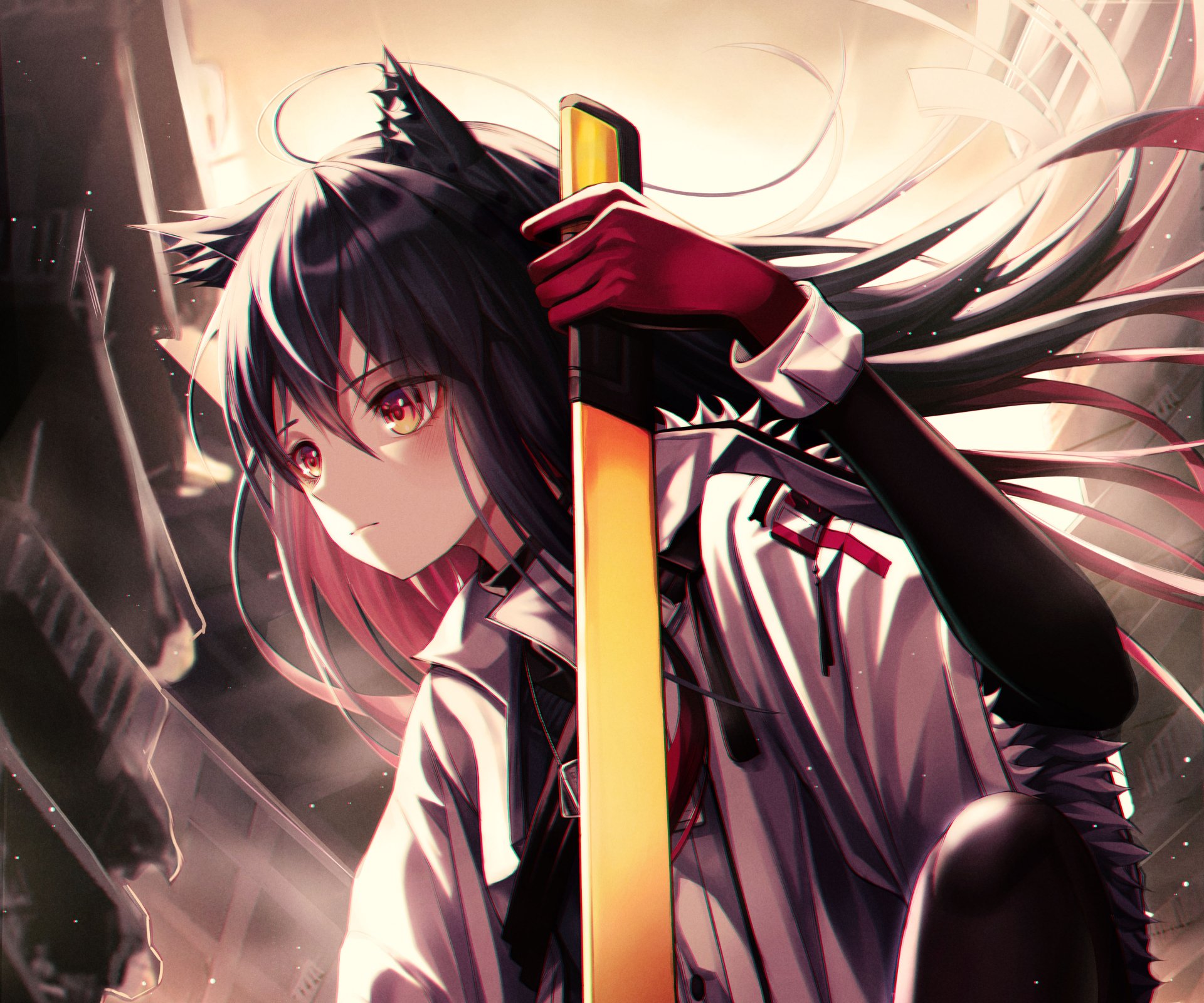 Download Texas (Arknights) Video Game Arknights 4k Ultra HD Wallpaper