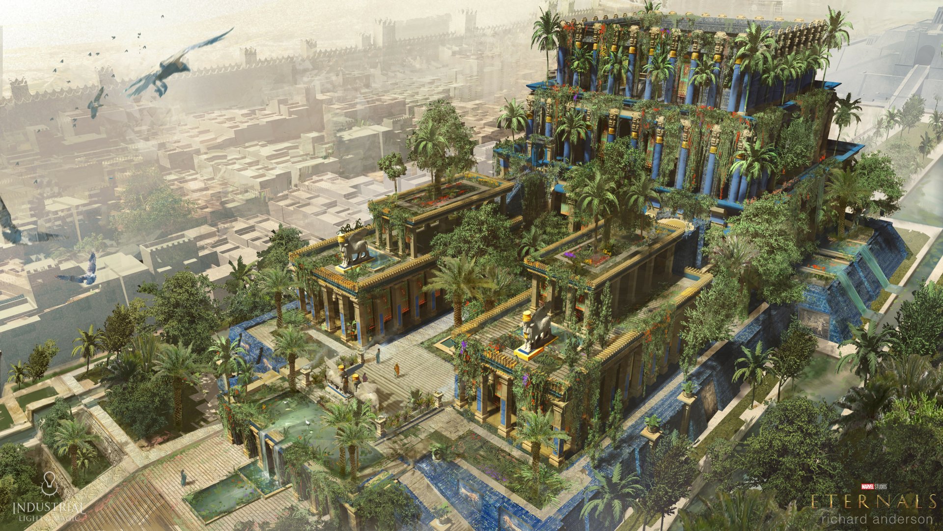 висячие сады семирамиды в вавилоне фото