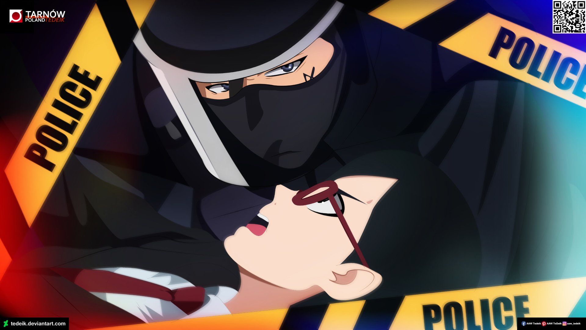 SWAT: officer Kawaki and agent Sarada by aaw_tedeik
