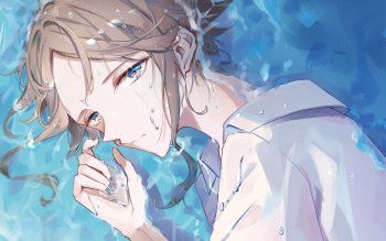 CyberAgent Tenka Touitsu Chronicle anime video games anime character blue  eyes guy wallpaper, 1440x2036, 1026224
