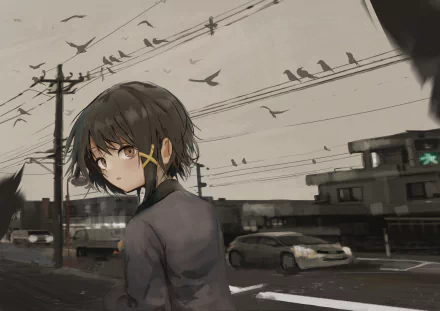Lain Iwakura Anime Serial Experiments Lain HD Desktop Wallpaper | Background Image