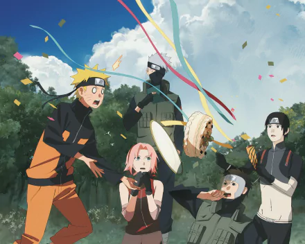 Sai (Naruto) Yamato (Naruto) Kakashi Hatake Sakura Haruno Naruto Uzumaki Anime Naruto HD Desktop Wallpaper | Background Image