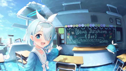 Arona (Blue Archive) video game Blue Archive HD Desktop Wallpaper | Background Image