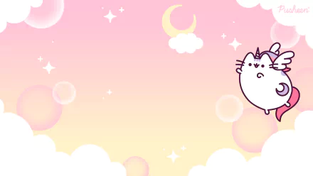  Zoom Background: Pusheenicorn