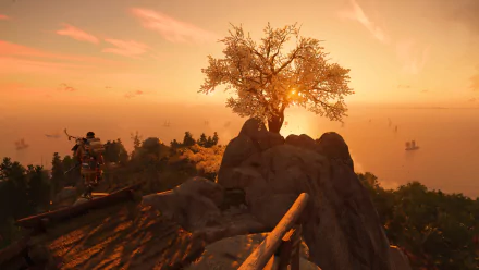 PlayStation 5 video game Ghost of Tsushima HD Desktop Wallpaper | Background Image