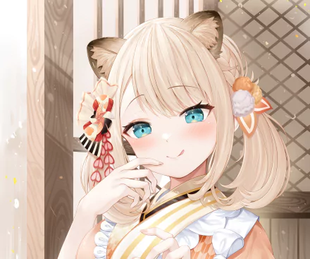 hololive Kazama Iroha Anime Virtual Youtuber HD Desktop Wallpaper | Background Image