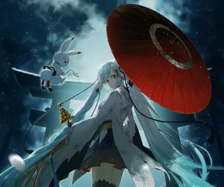 Rabbit Yukine Hatsune Miku Anime Vocaloid HD Desktop Wallpaper | Background Image