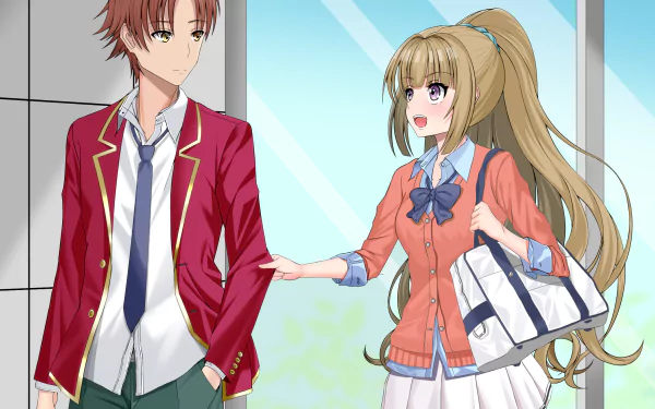 Kei Karuizawa Kiyotaka Ayanokōji Anime Classroom of the Elite HD Desktop Wallpaper | Background Image