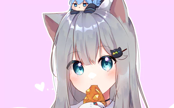 Nachoneko Anime Virtual Youtuber HD Desktop Wallpaper | Background Image