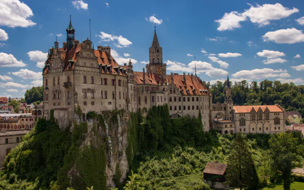 Germany man made Sigmaringen Castle HD Desktop Wallpaper | Background Image