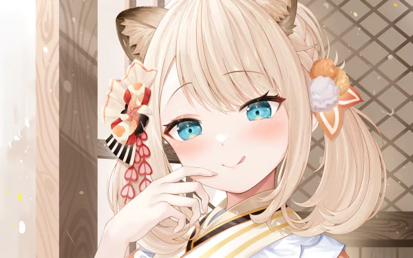 hololive Kazama Iroha Anime Virtual Youtuber HD Desktop Wallpaper | Background Image